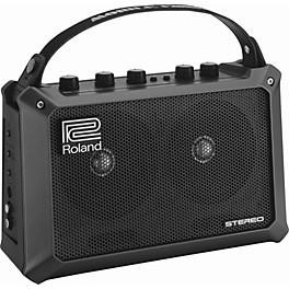 Open Box Roland Mobile Cube Battery-Powered Stereo Guitar Combo Amp Level 1 Black