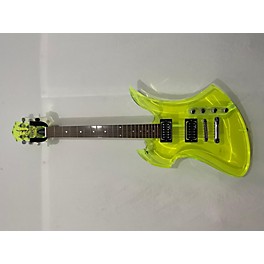 Used B.C. Rich Mockingbird Acrylic Series Transluscent Green Solid Body Electric Guitar