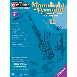 Hal Leonard Moonlight in Vermont & Other Great Standards Jazz Play Along Series Softcover with CD by Various