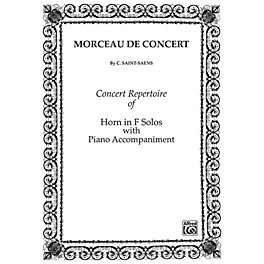 Alfred Morceau de Concert for French Horn By Camille Saint-Sa«ns Book