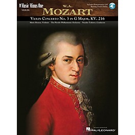 Music Minus One Mozart - Violin Concerto No. 3 in G Major, KV216 Music Minus One Series Softcover Audio Online