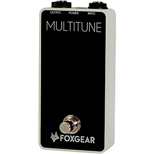 FoxGear Multitune Polyphoic Tuner Pedal Black and White 