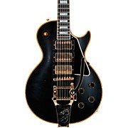 Murphy Lab 1957 Les Paul Custom Reissue 3-Pickup Bigsby Light Aged Electric Guitar Ebony