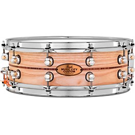 Pearl Music City Custom Solid Shell Snare Ash with Boxwood-Rose Inlay