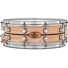 Pearl Music City Custom Solid Shell Snare Ash with Ebony Inlay