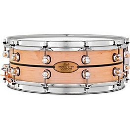 Pearl Music City Custom Solid Shell Snare Maple with Ebony Inlay