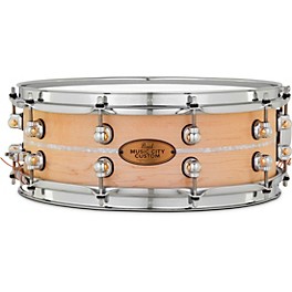Pearl Music City Custom Solid Shell Snare Maple with Nicotine Marine Inlay