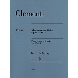 G. Henle Verlag Muzio Clementi - Piano Sonata in G Major Op 37, No 2 Henle Music Softcover by Clementi Edited by Gerlach
