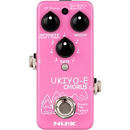 Open Box NUX NCH-4 UKIYO-E Mini Pedal with Three Vintage Chorus Models Effects Pedal Level 1 Pink