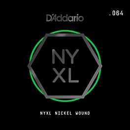 D'Addario NYXL Single Wound 064 Electric Guitar Strings