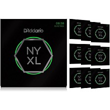 D'Addario NYXL0838 Extra Super Light 10-Pack Electric Guitar Strings