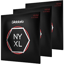 D'Addario NYXL1052 Light Top/Heavy Bottom Electric Guitar Strings 3-Pack