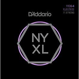 D'Addario NYXL1164 7-String Medium Nickel Wound Electric Guitar Strings (11-64)