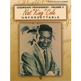 Alfred Nat "King" Cole Unforgettable Piano/Vocal/Chords Book
