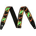 Fender Neon Monogrammed Strap Green and Orange 2 in.