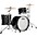 Ludwig NeuSonic 3-Piece Fab Shell Pack With 22" Bass Drum Ebony Pearl