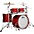 Ludwig NeuSonic 4-Piece Rapid Mod Shell Pack With 22" Bass Drum Satin Diablo Red