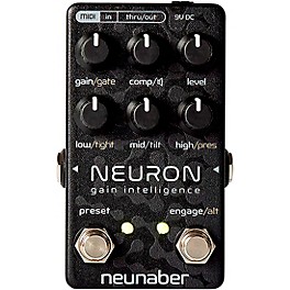 Neunaber Neuron Gain Intelligence Dynamic Multistage Guitar Preamp Pedal Black