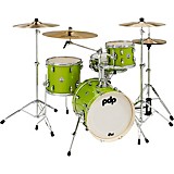 PDP by DW New Yorker 4-Piece Shell Pack w/ 16 in. Bass Drum Electric Green Sparkle