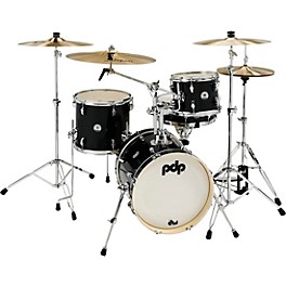 Open Box PDP by DW New Yorker 4-Piece Shell Pack w/ 16 in. Bass Drum Level 1 Black Onyx Sparkle