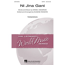 Hal Leonard Ni Jina Gani SATB arranged by Eugene Rogers