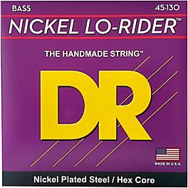 DR Strings Nickel Lo-Rider 5 String Bass Medium .130 Low B (45-130)