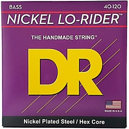 DR Strings Nickel Lo-Rider 5-String Electric Bass Strings (40-120)