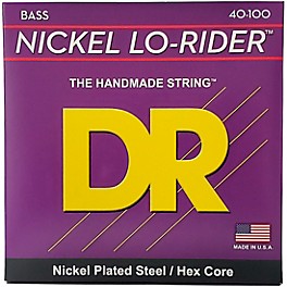 DR Strings Nickel Lo-Rider Electric Bass Strings (40-100)