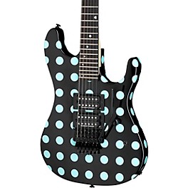 Kramer NightSwan Electric Guitar Black/Blue Polka Dot