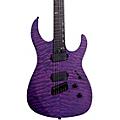 Legator Ninja 6 String Multi-Scale Super Shred Series Quilted Maple Electric Guitar Purple