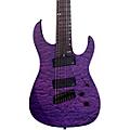 Legator Ninja 8 String Multi-Scale Super Shred Series Quilted Maple Electric Guitar Purple