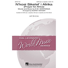 Hal Leonard N'kosi Sikelel' I Afrika (Prayer for Africa) SATB arranged by Audrey Snyder