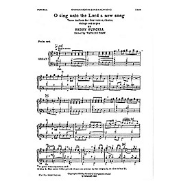 Novello O Sing unto the Lord SATB Composed by Henry Purcell
