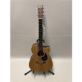 Used Martin OMCGTE Cherry Acoustic Electric Guitar