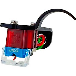 JICO OMNIA IMPACT SD Cartridge Mounted on Black JICO Headshell