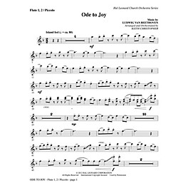 PraiseSong Ode to Joy Orchestra arranged by Keith Christopher