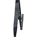 Perri's Oil Leather Guitar Strap With Contrast Stitching Black 2.5 in.