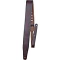 Perri's Oil Leather Guitar Strap With Contrast Stitching Brown 2.5 in.