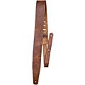 Perri's Oil Leather Guitar Strap With Contrast Stitching Tan 2.5 in.