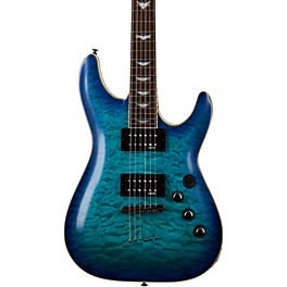 Blemished Schecter Guitar Research Omen Extreme-6 Electric Guitar Level 2 Ocean Blue Burst 197881161361
