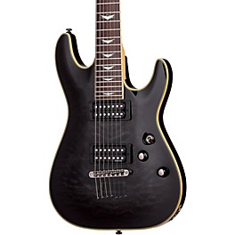 Blemished Schecter Guitar Research Omen Extreme-7 Electric Guitar Level 2 See-Thru Black 197881162665