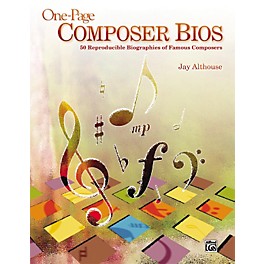 Alfred One-Page Composer Bios - 50 Reproducible Biographies of Famous Composers (Book)