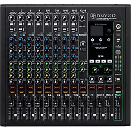Open Box Mackie Onyx12 12-Channel Premium Analog Mixer with Multi-Track USB And Bluetooth<br> Level 1