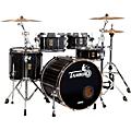 TAMBURO Opera Series 5-Piece Stave-Wood Shell Pack With 22" Bass Drum Flamed Black