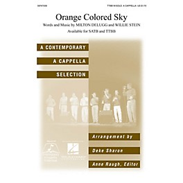 Hal Leonard Orange Colored Sky TTBB A Cappella arranged by Deke Sharon