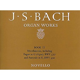Novello Organ Works - Book 12 Music Sales America Series