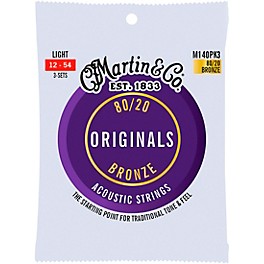 Martin Originals 80/20 Bronze 3-Pack
