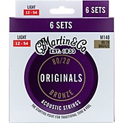 Originals 80/20 Bronze Acoustic Guitar Strings 6-Pack Light (12-54)