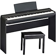 P-125A Digital Piano With Wood Stand and Bench Black