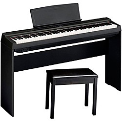 P-125ABLB Digital Piano With Wooden Stand and Bench